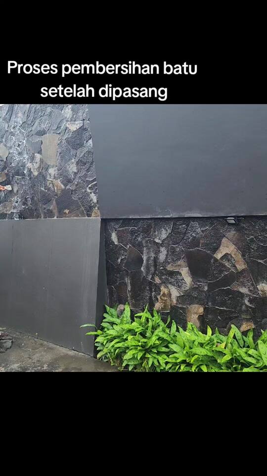 Proyek Dinding Batu Alam